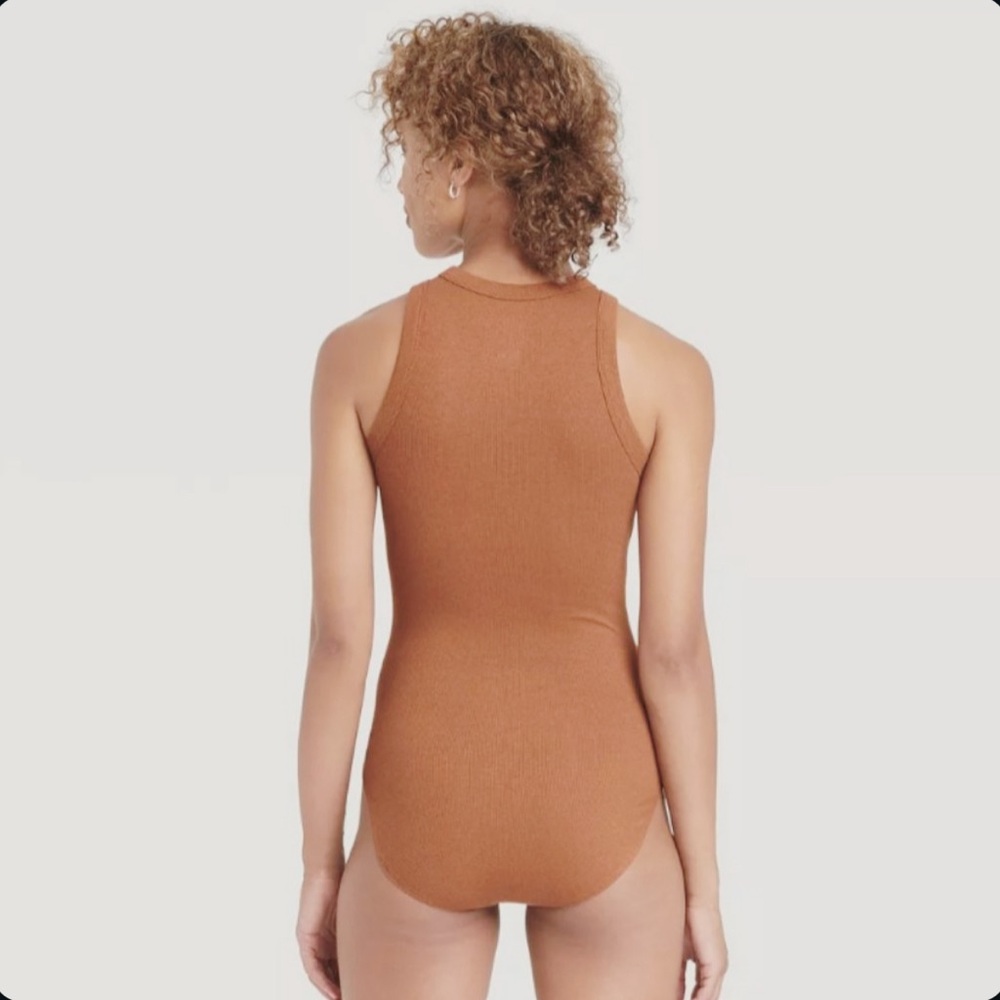 379P NWT a new day Ribbed‎ Crewneck Sleeveless Bodysuit - Size: 4X